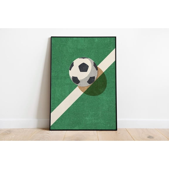 Ball Football Quote Football Her Minimalist Modern Definition Poster Unframed Paper Print