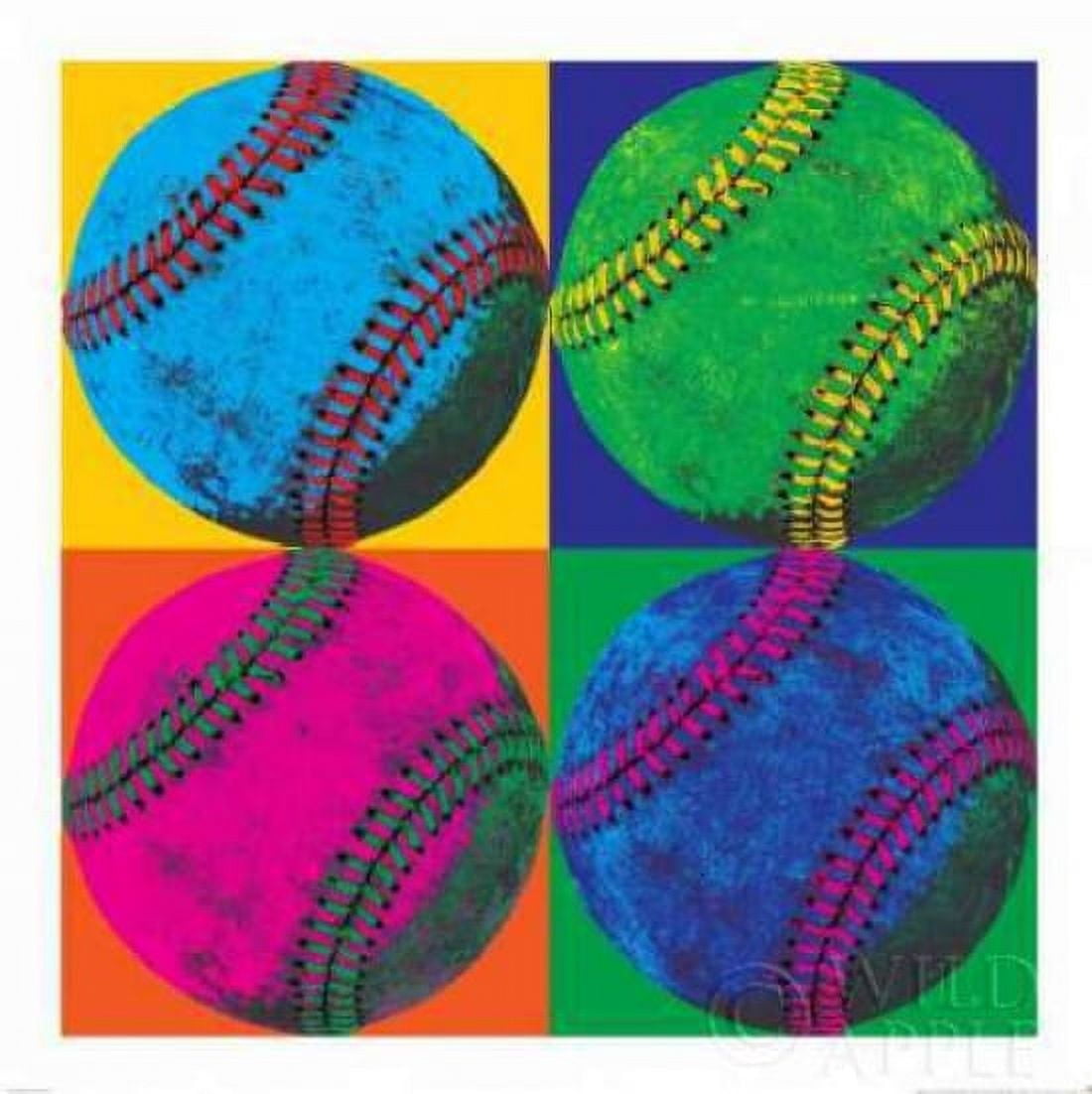 Ball Four Baseball Canvas Art - Wild Apple Portfolio (24 x 24)