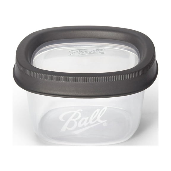 Ball, Freezer Jars, Plastic, Grey, 8 oz, 3 Count