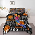 thumbnail image 1 of Ball Game Duvet Insert Queen Size,Basketball Bedding Set for Teens Man,Modern Balls Player Comforter Set European Sport Down Comforter for Young Man Bedroom Decor, 1 of 7