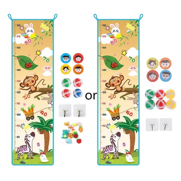 Ball Game Growth Chart Wall Height Measurement Ruler Interactive Stimulation Tribute Early Educational Toy