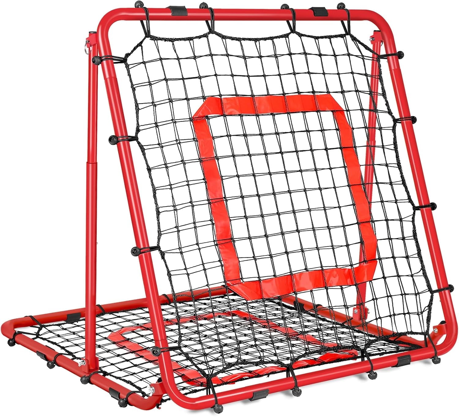 Ball Game Rebounder Net for Pitching Practice, Rebounder Net for Any Age Baseball/Softball Player, Easy to Assemble, High Stretch Net, Outdoor/Indoor Available, Free Throw Shooting