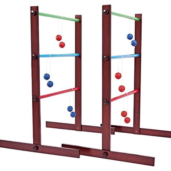 Ball Game Set - Premium Rubber Wooden Golf Lawn Sport with 6 Bolo and Carrying Case, Perfect Outdoor Yard Games for Teens, Adults and Families$$Sport & Recreation Other