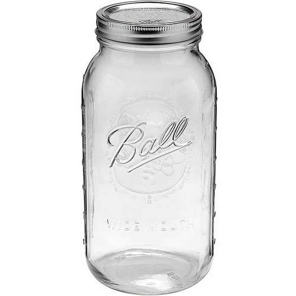Ball Glass Mason Jars with Lids & Bands, Wide Mouth, 64 oz, 6 Count - image 1 of 3
