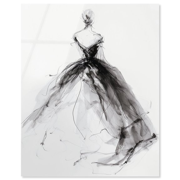 Ball Gown I Acrylic Print Fashion Wall Art by Art Remedy, Ready to Hang, 36 x 45