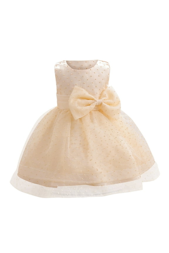 Ball Gown for Little Girls Toddler Princess Dress Fashion Mesh Gauze Dress Fluffy Summer Dresses Sleeveless Casual Party Tulle Sundress for Kid Sparkly Sequin Birthday Prom Outfit(0-3 Years)