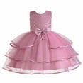 thumbnail image 1 of Ball Gown for Little Girls Toddler Princess Dress Fashion Mesh Gauze Dress Fluffy Summer Dresses Sparkly Sequin Birthday Prom Outfit Sleeveless Casual Party Tulle Sundress for Kid（2-10 Years）, 1 of 8