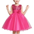 thumbnail image 1 of Ball Gown for Little Girls Toddler Princess Dress Fashion Sleeveless Sparkly Sequin Birthday Prom Outfit Fluffy Summer Dresses Casual Party Tulle Sundress for Kid Mesh Gauze Dress（3-10 Years）, 1 of 7