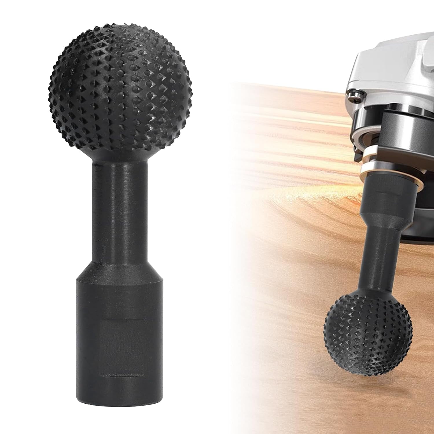 Ball Grinding Head, 5/8‑11in Wood Carving Burrs Carbon Steel Sphere