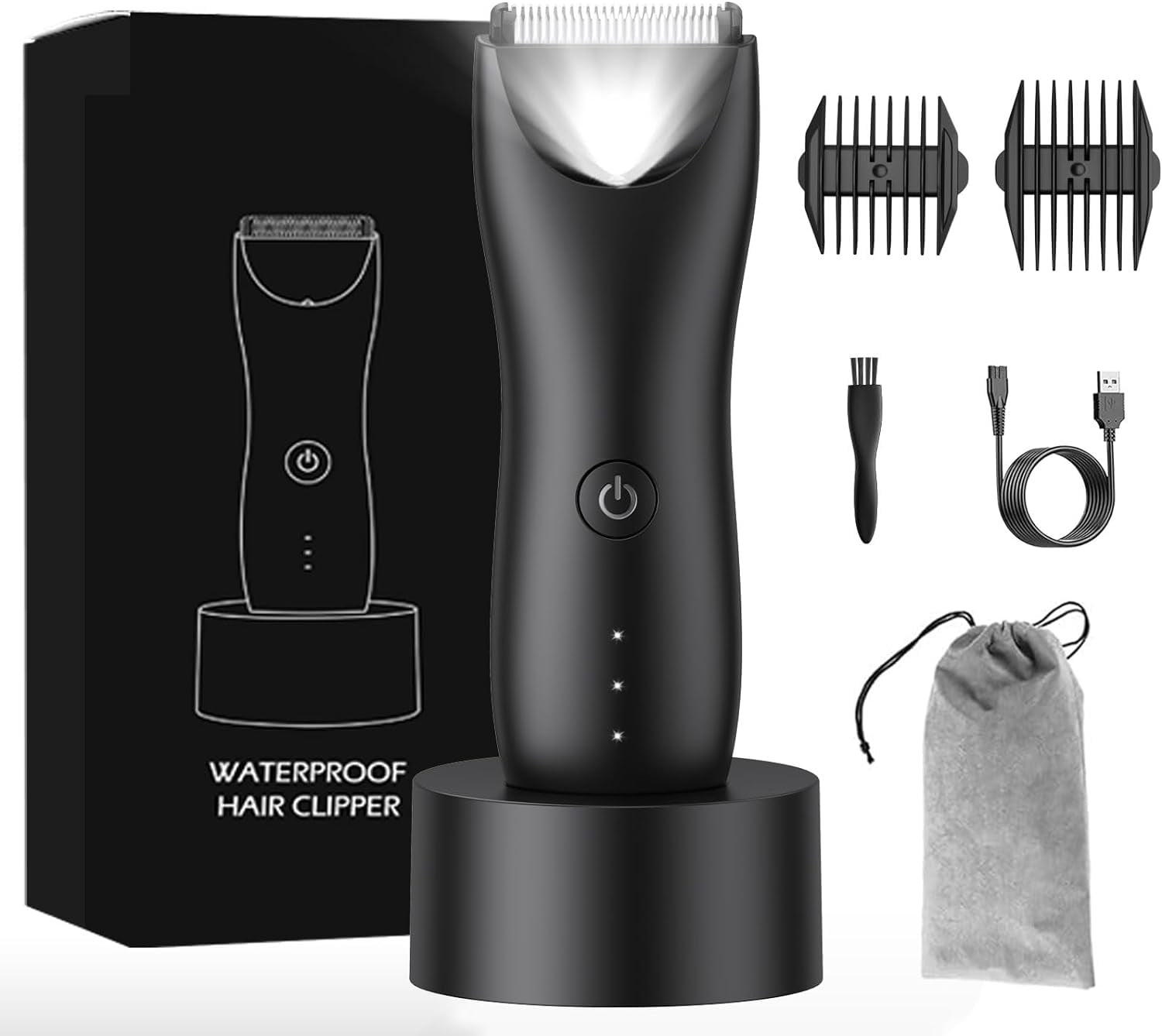 Ball/Groin/Pubic Hair Trimmer For Men,Electric Body Hair Groomers For