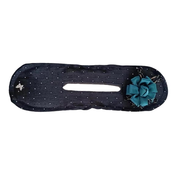 Ball Hair Clip, Hand Embroidered Flowers Deft Bun, Deft Bun Hair Twister, Lazy Hair Curler Deft Bun Maker, Flower Hair Bun Roller for Long Thick Hair Accessories for Women Girls