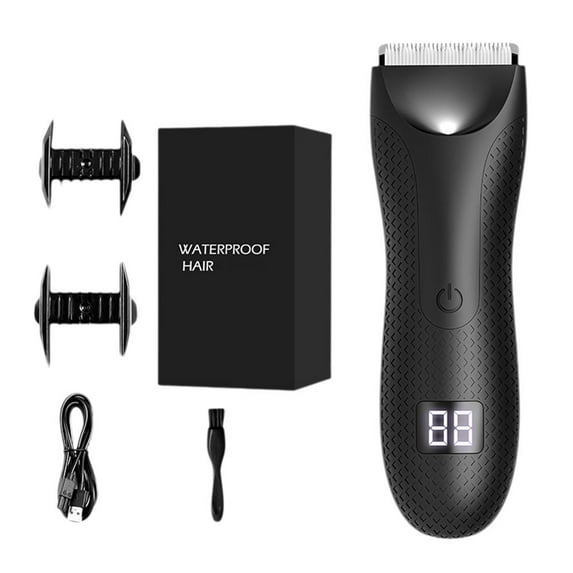Ball Hair Trimmer For Men Pu Hair Waterproof Electric Groin Shaver Bo F1K1