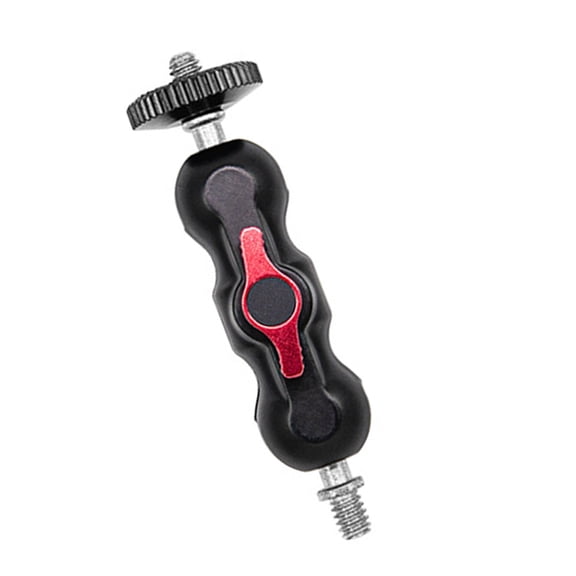 Ball Head Clamp 1/4inch Thread Ball Mount Clamp Rotatable Metal Super Clamp for DSLR Camera Monitor LED Light Microphone