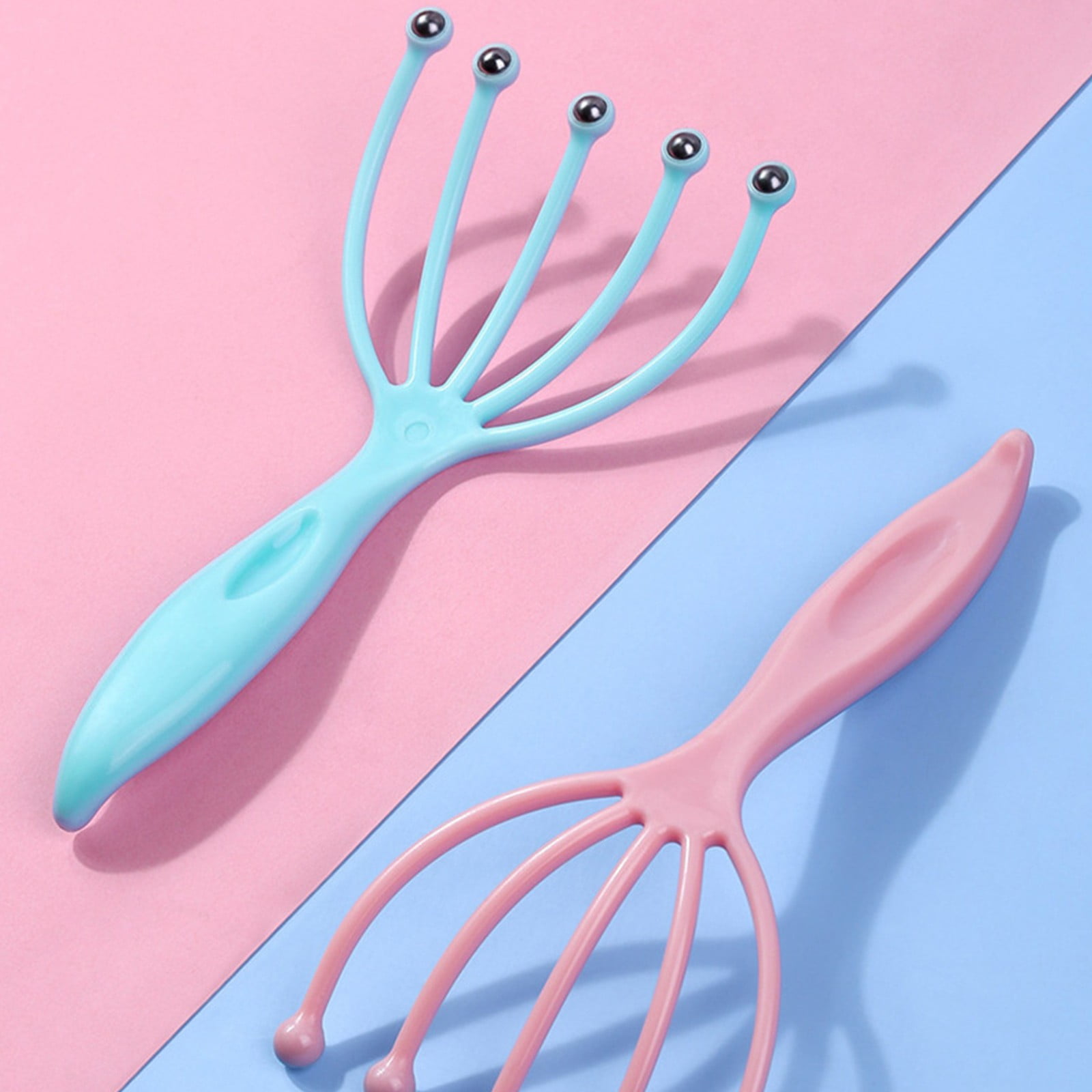 Ball Head Manual Head Scratching Device Meridians Relax Scalp Roller Type Scalp Massager