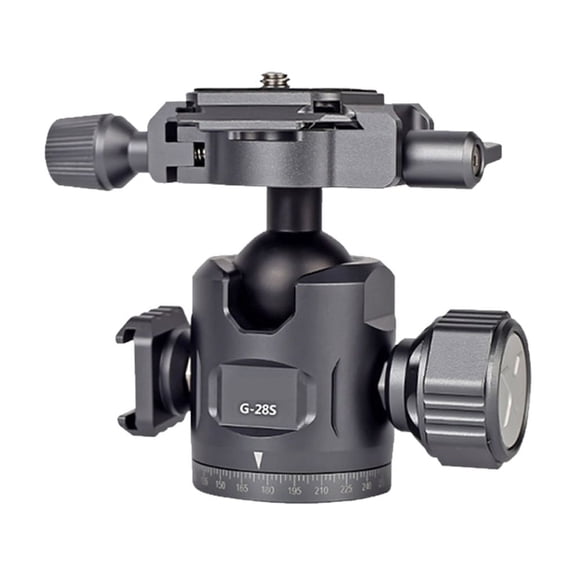 Ball Head Tripod 240g with High Load 12KG Waterproof IPX4 Includes Quick Release Plate for DSLR Cameras Stable Tripod