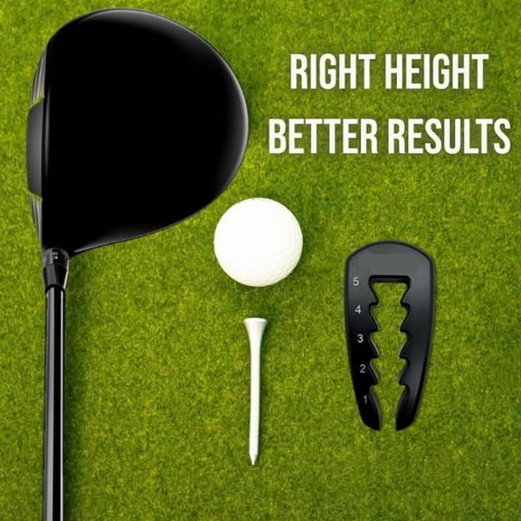 Ball Height Right Adjustable Golf Tee Height Tool - Tee Height Setter for Consistent Swing Golf Training
