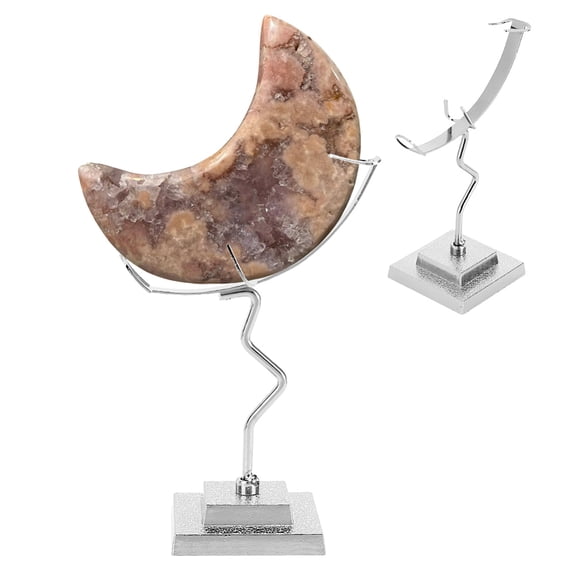 Ball Holder Moon Shaped Small Display Stand Alloy Sphere Display Holder