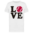 thumbnail image 1 of Ball Inside The Text "i Love" T-Shirt Men -Image by Shutterstock, Male 3X-Large, 1 of 2