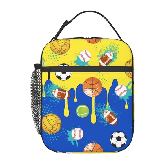 Ball Insulated Lunch Bag For Women Men, Portable Leakproof Tote Cooler Meal Bag, Reusable Lunch Box For Work/Office/Picnic/Travel