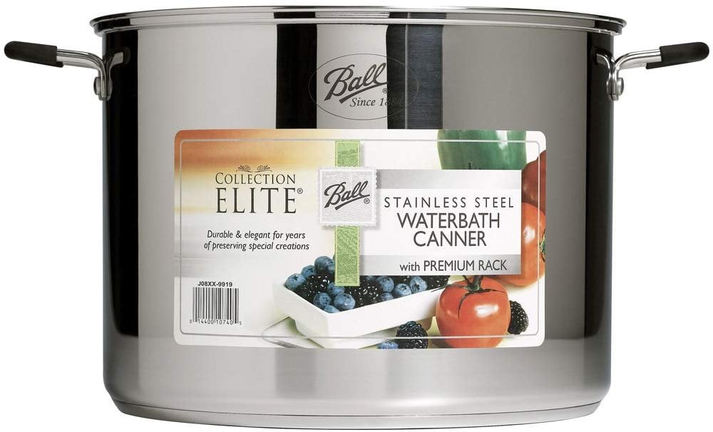 Ball Collection Elite 21Quart Large Waterbath Canner, StainlessSteel