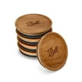 thumbnail image 1 of Ball Jar Wooden Storage Lids, 5-Pack, wide, Brown Acacia Wood (Pack of 5), 1 of 11