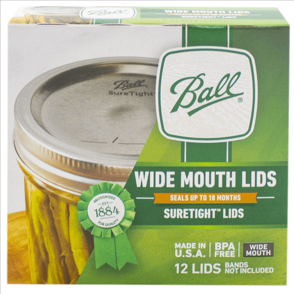 Ball Jars Wide Mouth Lids, 12 Count