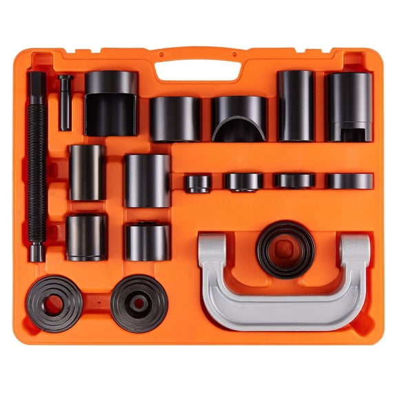 Ball Joint Press Kit 21pcs - Automotive Ball Joint Removal & Install Tool Kit - Heavy Duty C-Press Tool Set for 2WD/4WD Cars - Ford, GM, IHC, and More