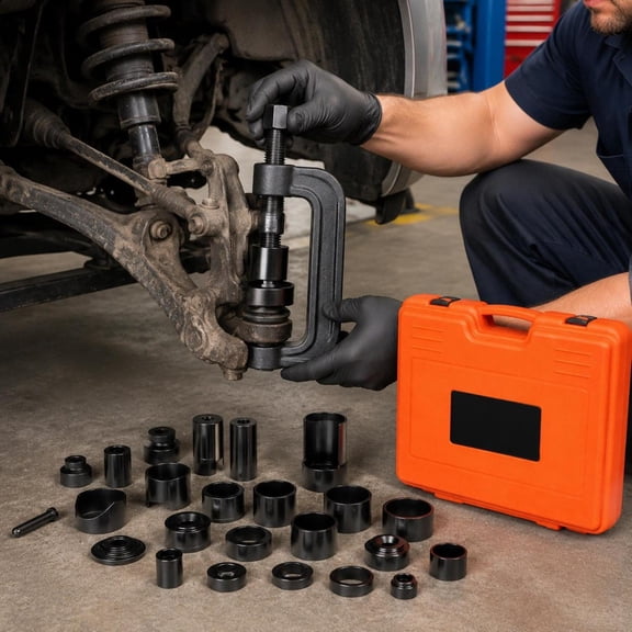 Ball Joint Press Kit, C-Press Ball Joint Tool, 23-Piece Automotive Repair Kit, Carbon Steel