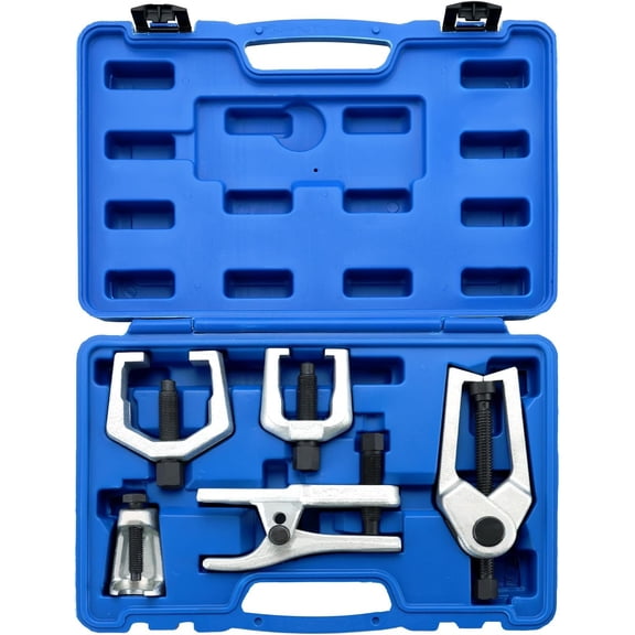 Ball Joint Separator Kit | 5 in 1 Pitman Arm Puller, Tie Rod End Tool Set, Splitter Removal Kit for Front End Service