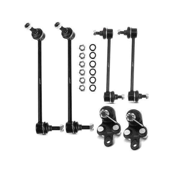 Ball Joint Sway Bar Link Kit 6 - Compatible with 1997 - 2001 Toyota Camry 1998 1999 2000