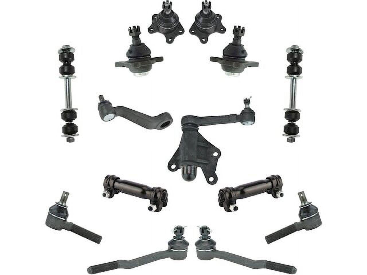 Ball Joint Tie Rod Pitman Idler Arm Kit 14 Piece Compatible with