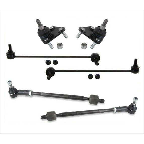 Ball Joints Sway Bar Inner & Outer Tie Rods 00-2006 Audi TT Quattro 6Pc Kit