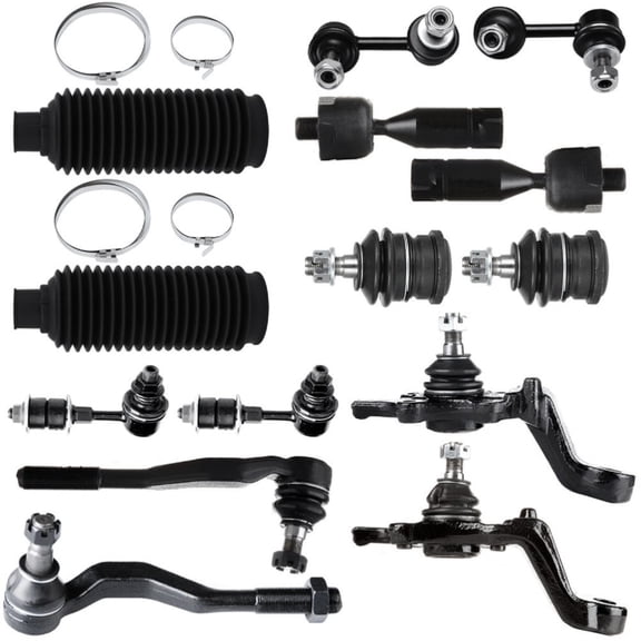 Ball Joints Sway Bar Tie Rod End Rack Pinion Bellow For Toyota 2001-2004 Tacoma