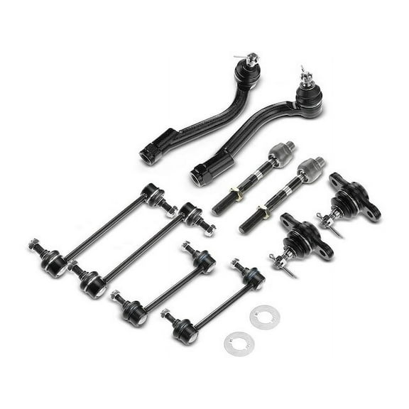 Ball Joints Tie Rods Sway Bar Link Kit 10 - Compatible with 2007 - 2010 Kia Rondo 2008 2009