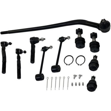 10pc Front Steering & Suspension Kit For 2007-2017 Jeep Wrangler – Ball Joints, Tie Rods, Sway Bar Links