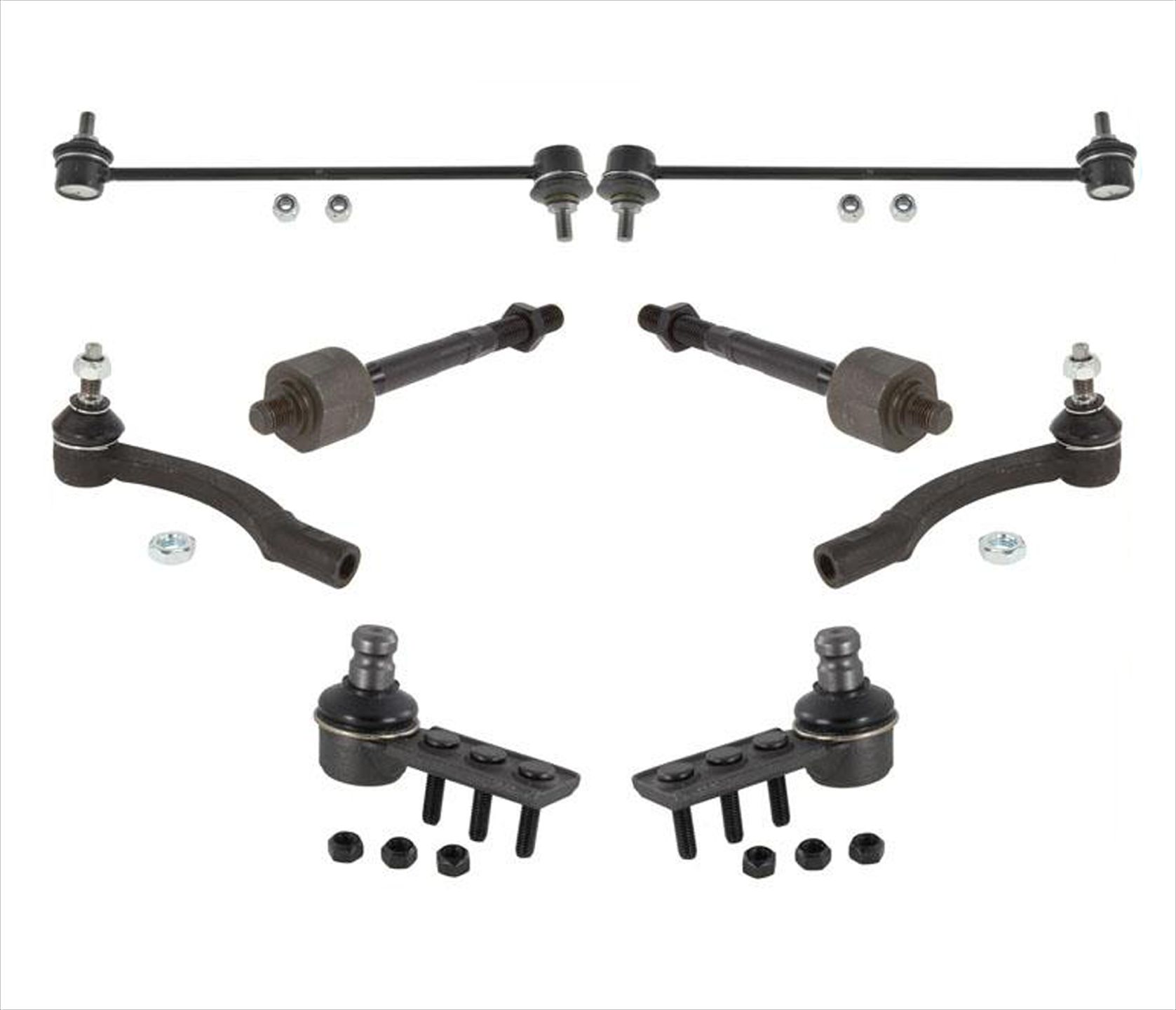 Ball Joints Tie Rods Sway Bar Lnk 8pc Volvo 850 & GLT TURBO 9395
