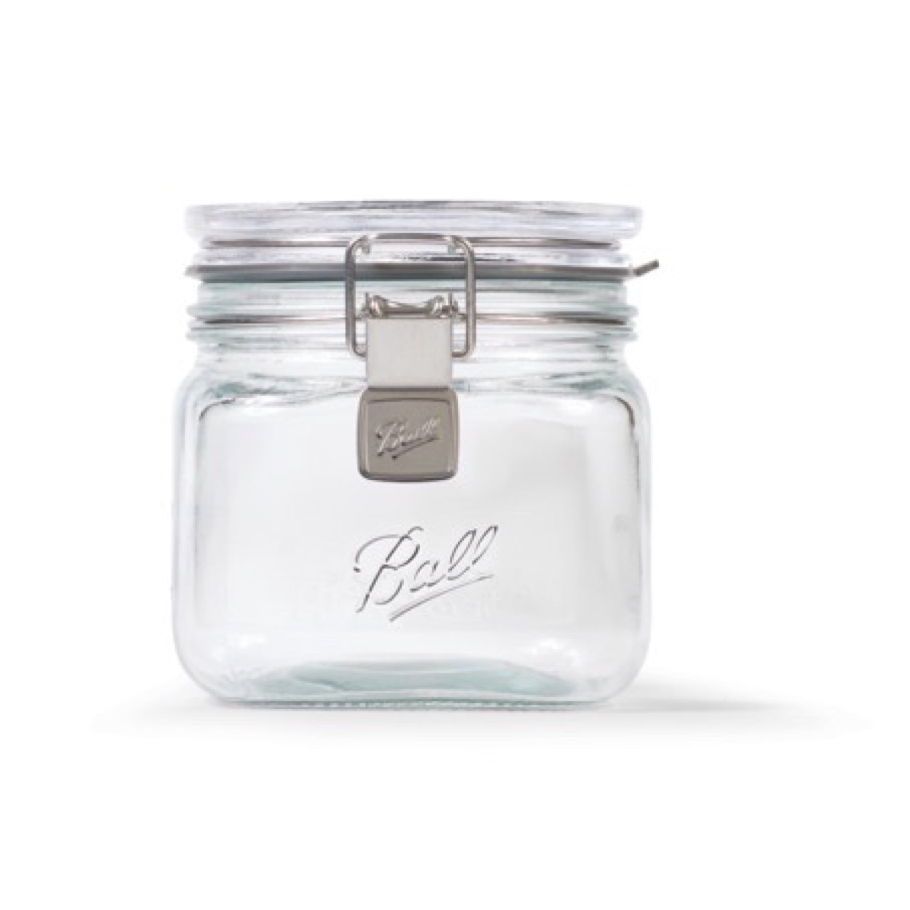 OUR TABLE Simply White 55 oz. Porcelain Small Dry Goods Canister With Air  Tight Lid 985119945M - The Home Depot