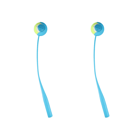 Ball Launchers with Tennis Balls - Blue Dog Training Tools Fetching, 21x4x2 in. Fun Park Outside