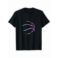 thumbnail image 1 of Ball Love Men's Basketball Graphic T-Shirt - 180g 100% Cotton Crew Neck Tee, 1 of 6