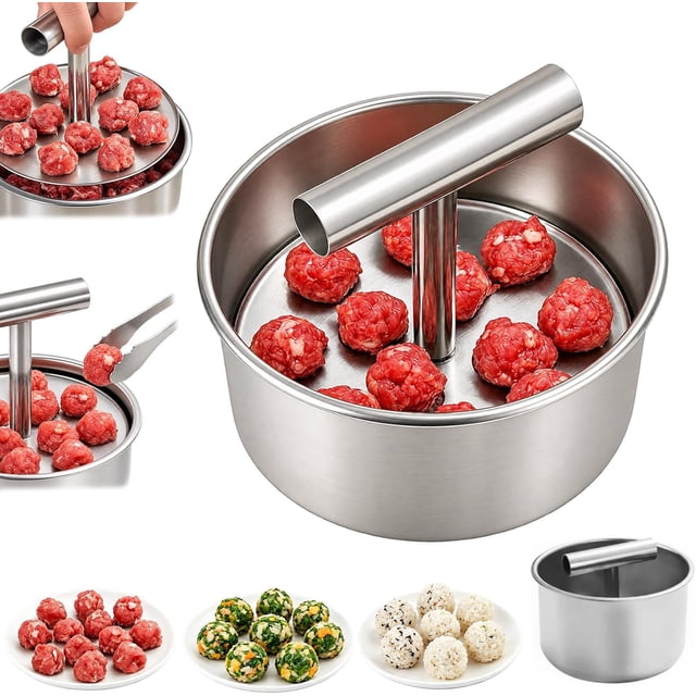 Meatball Move Ball Manual Meatball Maker Tool Upgrade 6or12 , Stainless Steel ...