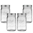 thumbnail image 1 of Ball Mason Jar-32 oz. Clear Glass Wide Mouth - Set of 4, 1 of 2