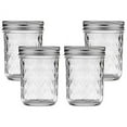 thumbnail image 1 of Ball Mason Jar 8-Ounces Jelly Quilted Crystal with Lids and Bands, Regular Mouth (Set of 4), 1 of 7