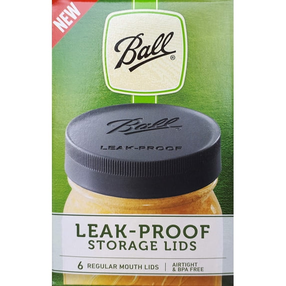 Ball Mason Jar Lids - Regular Mouth (Mason Jar Caps) - Leak Proof (Standard)