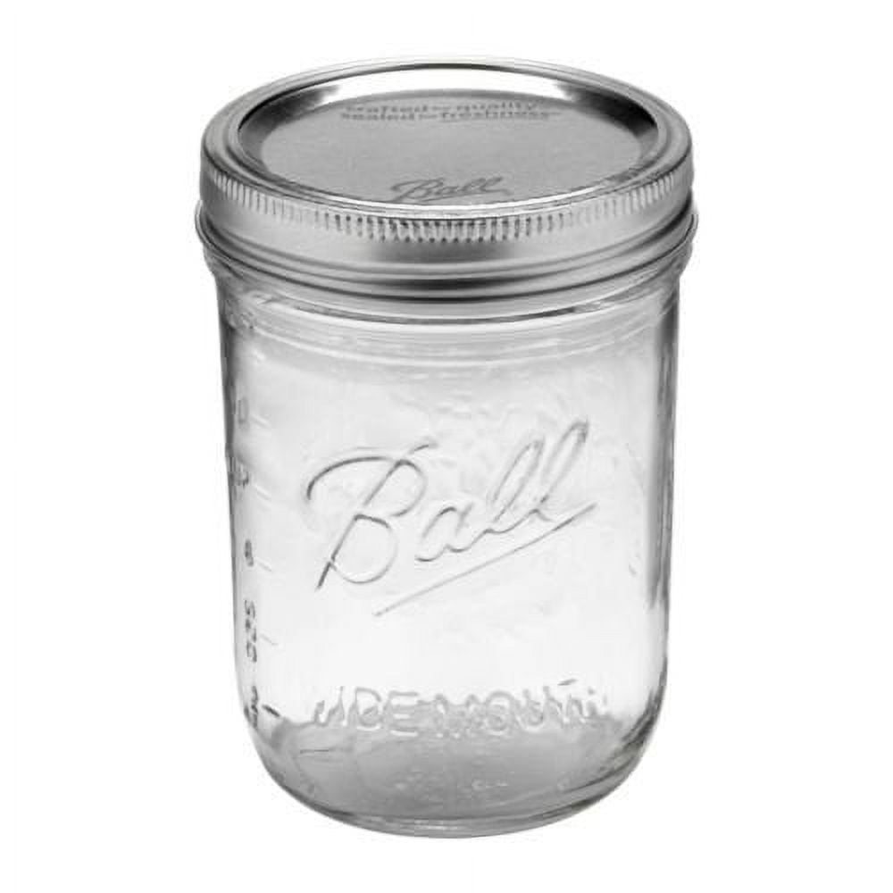 Ball Mason PINT Jars Wide-Mouth Can or Freeze - 12pk (by Jarden Home  Brands) WM 16 Oz