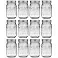 thumbnail image 1 of Ball Mason Regular Mouth Pint Jar 16 oz With Lid and Band Preserves And Stores, Glass Material Made in USA, 12-Pack, 1 of 5