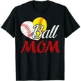 thumbnail image 1 of Ball Mom Softball Baseball Funny For Women Softball game T-Shirt, 1 of 4