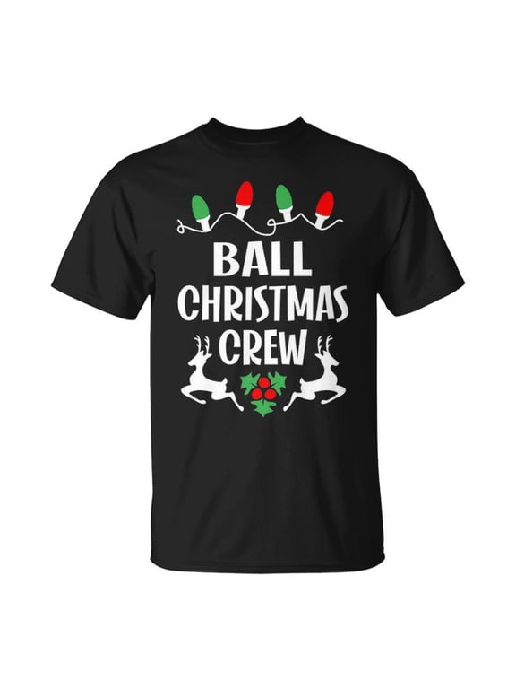 Ball Name Christmas Crew Ball TShirt