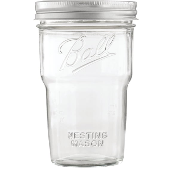 Ball Nesting Glass Storage Canning Jar - Pack of 4