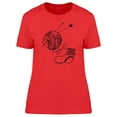 thumbnail image 1 of Ball Of Threads And Sock T-Shirt Women -Image by Shutterstock, Female Medium, 1 of 2