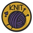 thumbnail image 1 of Ball Of Yarn Knit Knitting Applique Multi-Color Embroidered Iron-On Patch - 2.0 Inch Mini, 1 of 5